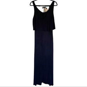 Rolla Coster Maternity Maxi Dress Navy Blue